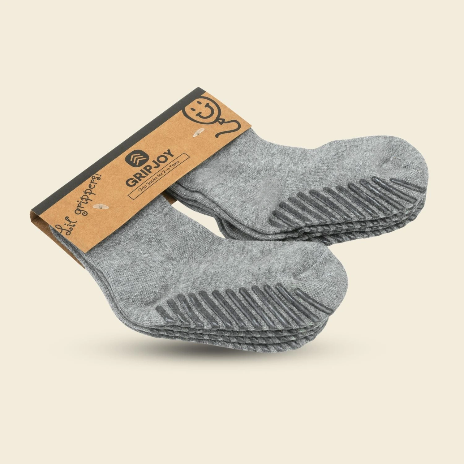 Cozy Grip Socks: 4-Pack for Tiny Explorers - Keep 'Em Safe & Warm!